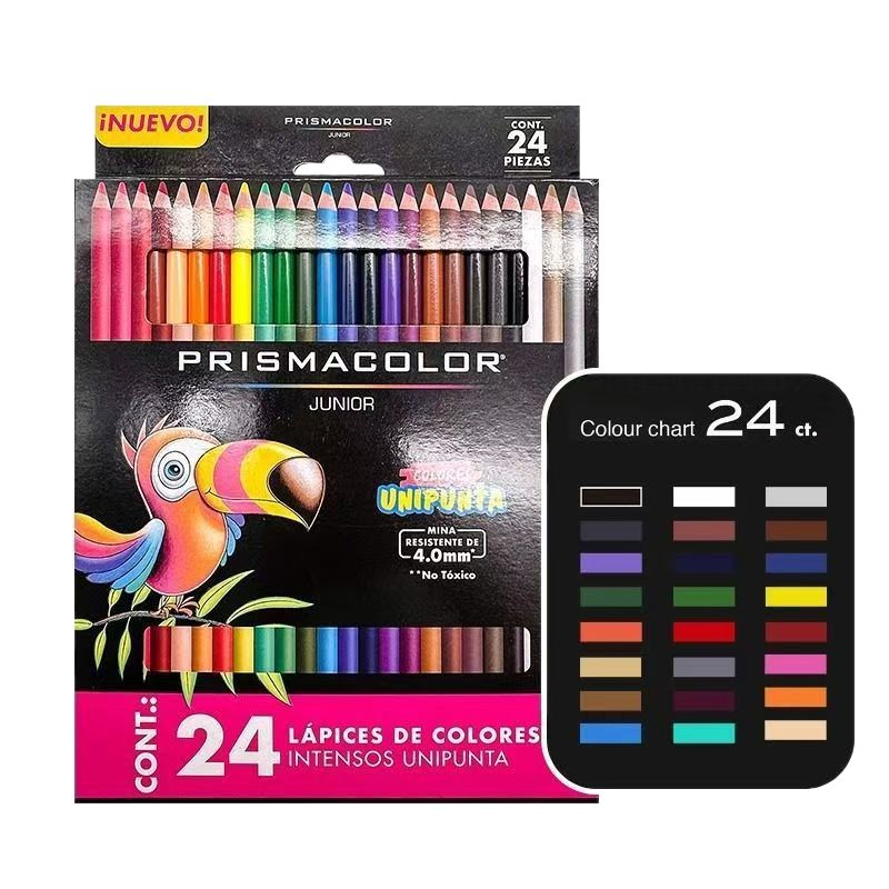 Sanford Prismacolor Oil-Based Colored Pencils Set of 48 Colors for Beginners, Zero Foundation Entry Level Kit, Pespma