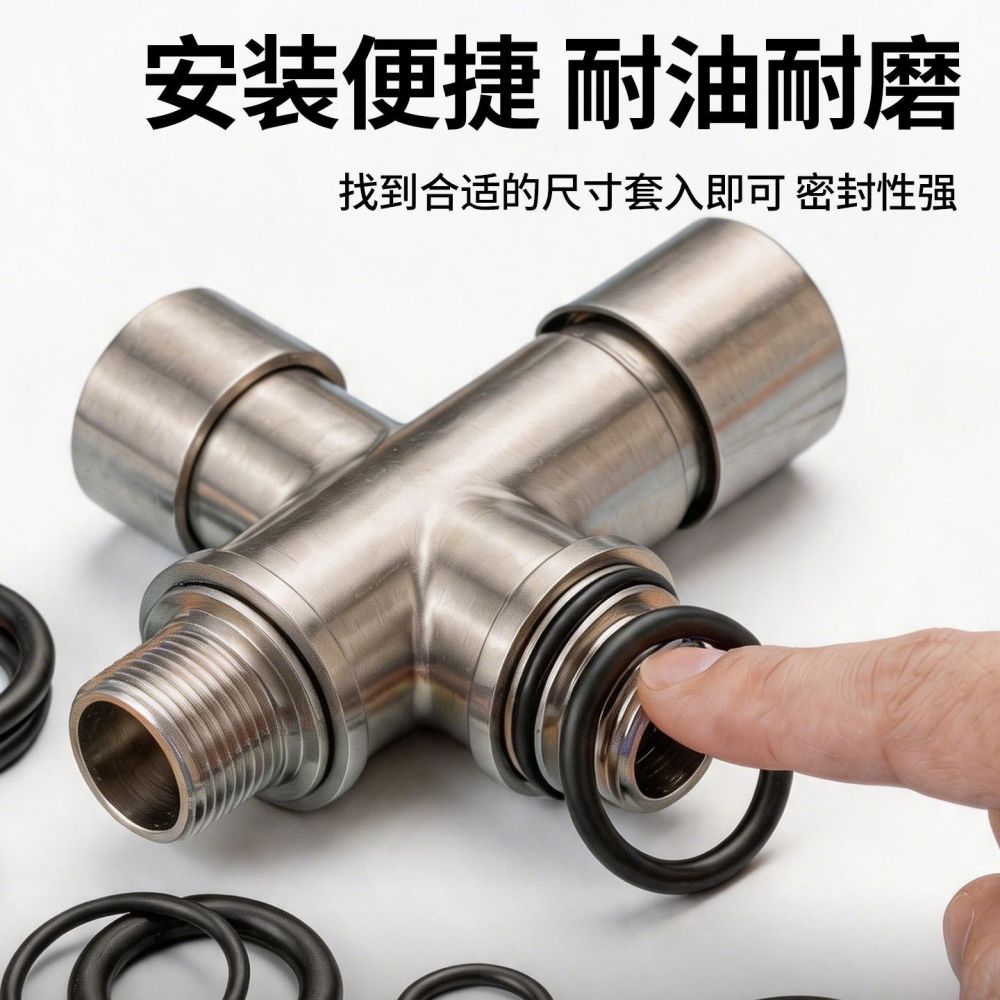O-Ring-Dichtung 1,5 mm Schnurstärke, NBR-Nitrilkautschuk, öl- und temperaturbeständig