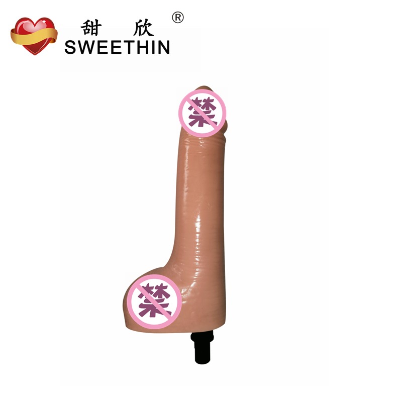 Tianxin Mini Masaj Tabancası Başlığı Gerçekçi Yapay Penis Şekilli Vibratör Aksesuarı
