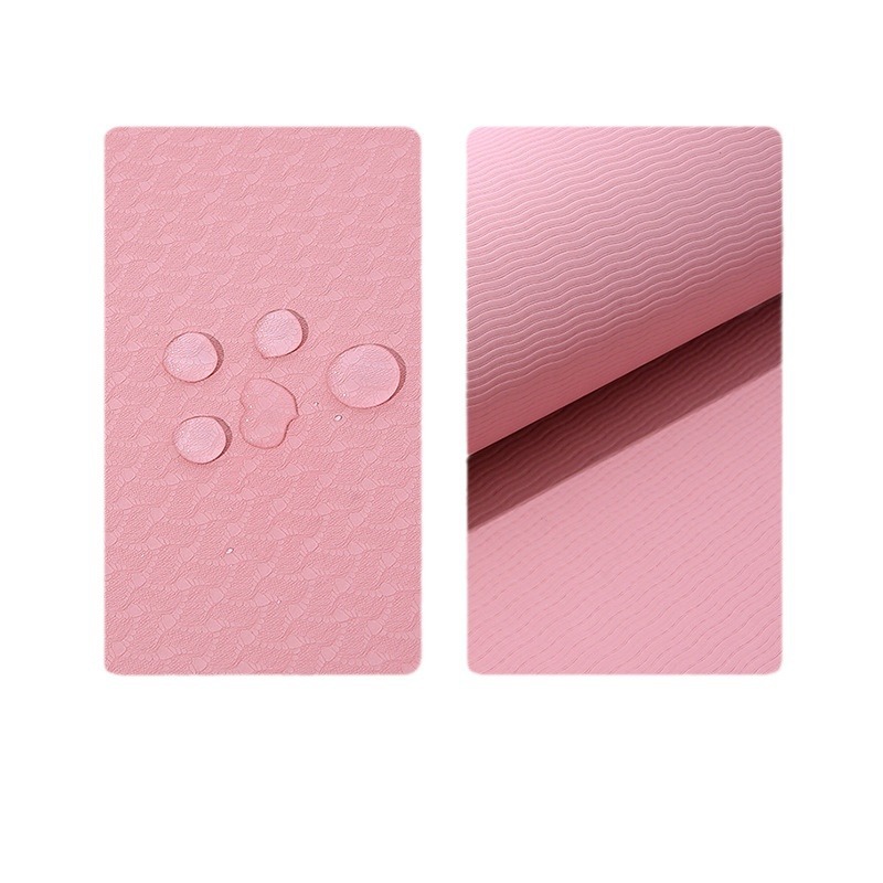 One-piece drop-shipped lightweight defective yoga mat double-sided non-slip extended and thickened yoga mat laser logo sports mat - 4