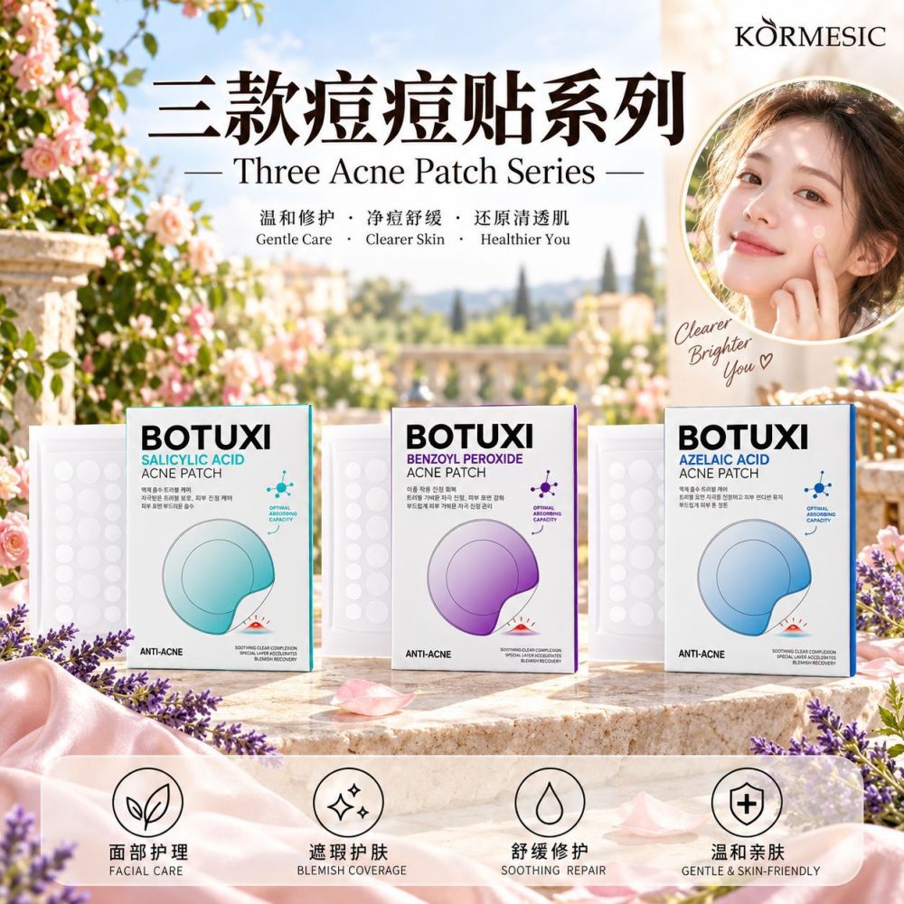 跨境KORMESIC水杨酸痘痘贴pimple patch匀饰局部肤相外贸厂家批发