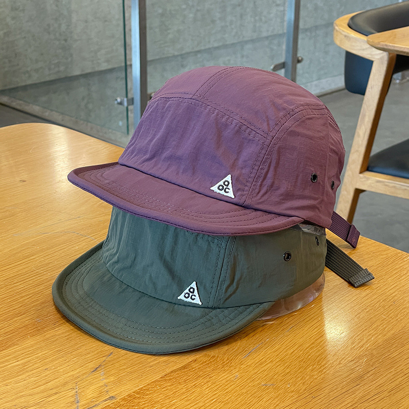 Hochwertiger japanischer Baseballmütze mit kurzem Schirm, Straßen-Soft-Schirm Fünf-Panel Sonnenschutzmütze, Student Outdoor Enten-Zunge Mütze Unisex - 4