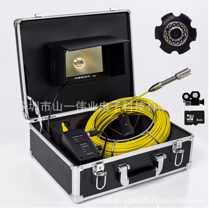 Boru endoskopu WP70A-10R 7 inç video kaydı fotoğraf
