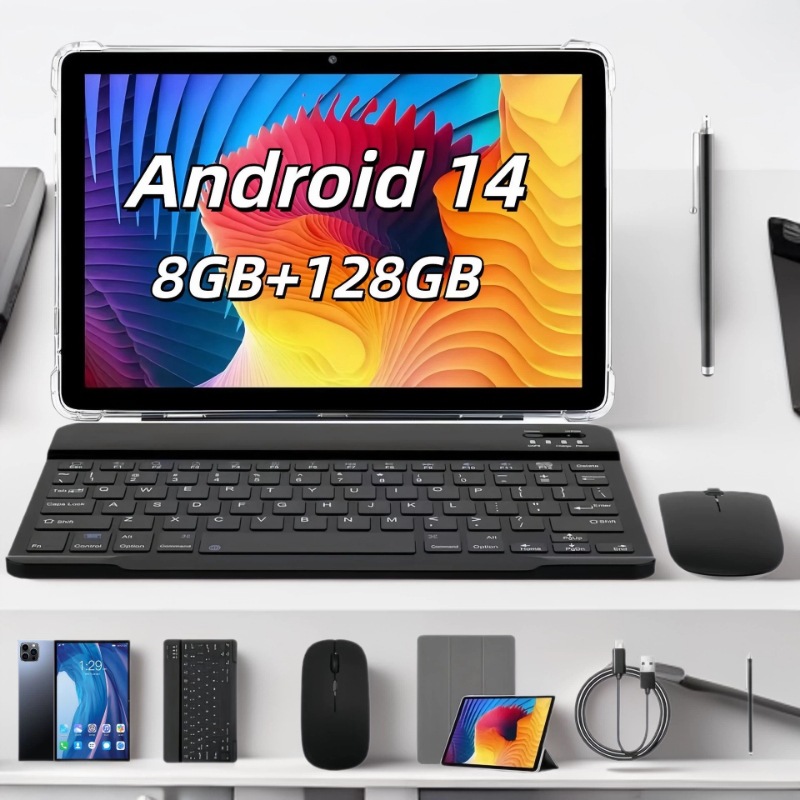10.1 inç tablet bilgisayar, çift SIM kartlı, 5G tam şebeke destekli, akıllı öğrenme tableti, SIM kartlı, dış ticarete özel.