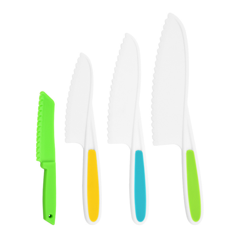 Plastic children's kitchen knife set, vegetable cutting toy
