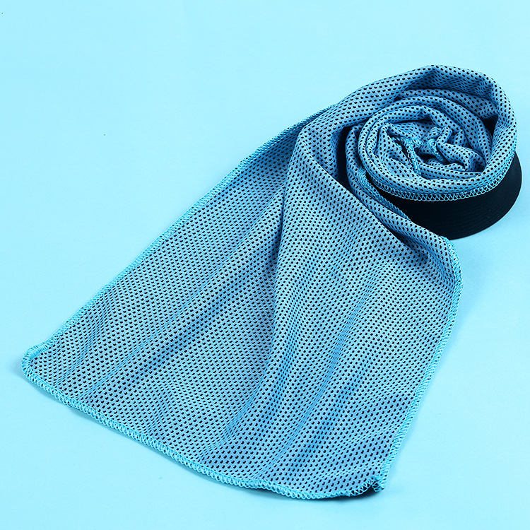 Cooling towel, outdoor cooling sports towel, transport labor sweat-wiping quick-drying polyester cold towel wholesale - 7
