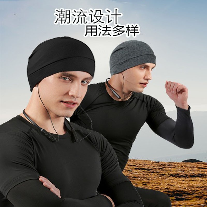 Cotton Skull Cap, Lightweight Brimless Under-Helmet Liner, Sweat-Absorbing