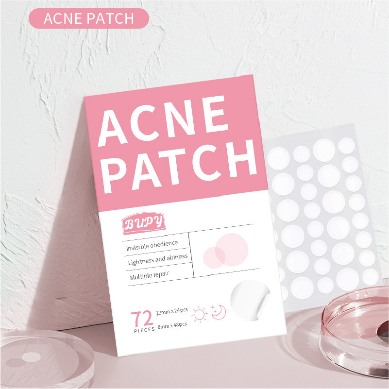 BUPY unsichtbare Pickel-Patches, 72 Stück