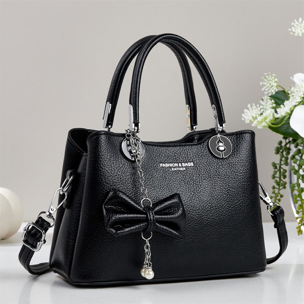 Women's Textured Single-Shoulder Crossbody Bag, Large Capacity Elegant Commuter Handbag