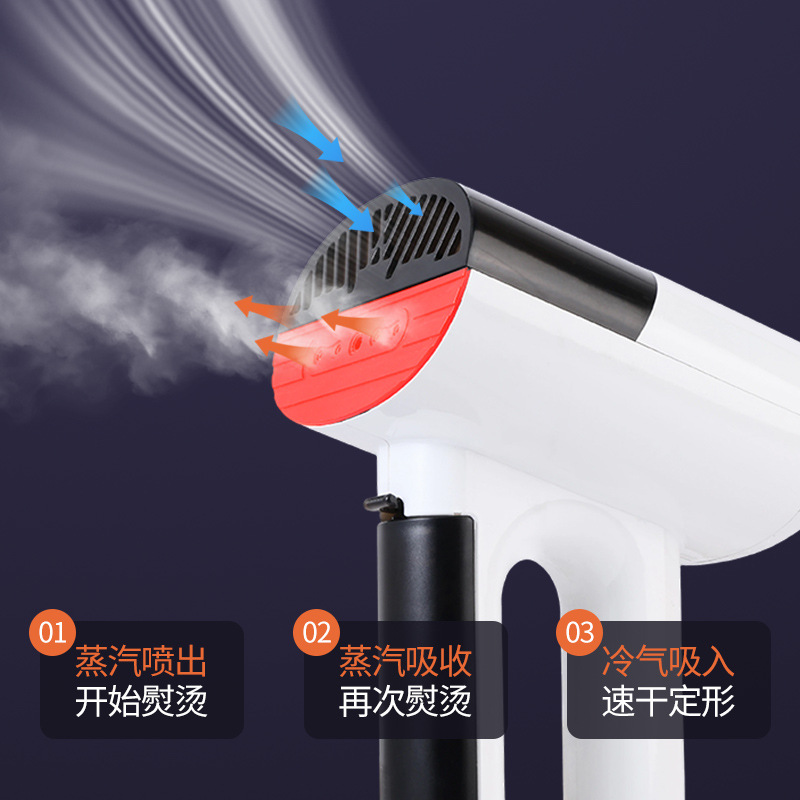 Cross-border New Steam Iron Mite Removal Wet and Dry Dual-use Electric Iron Household Travel Adsorption Handheld Garment Steamer