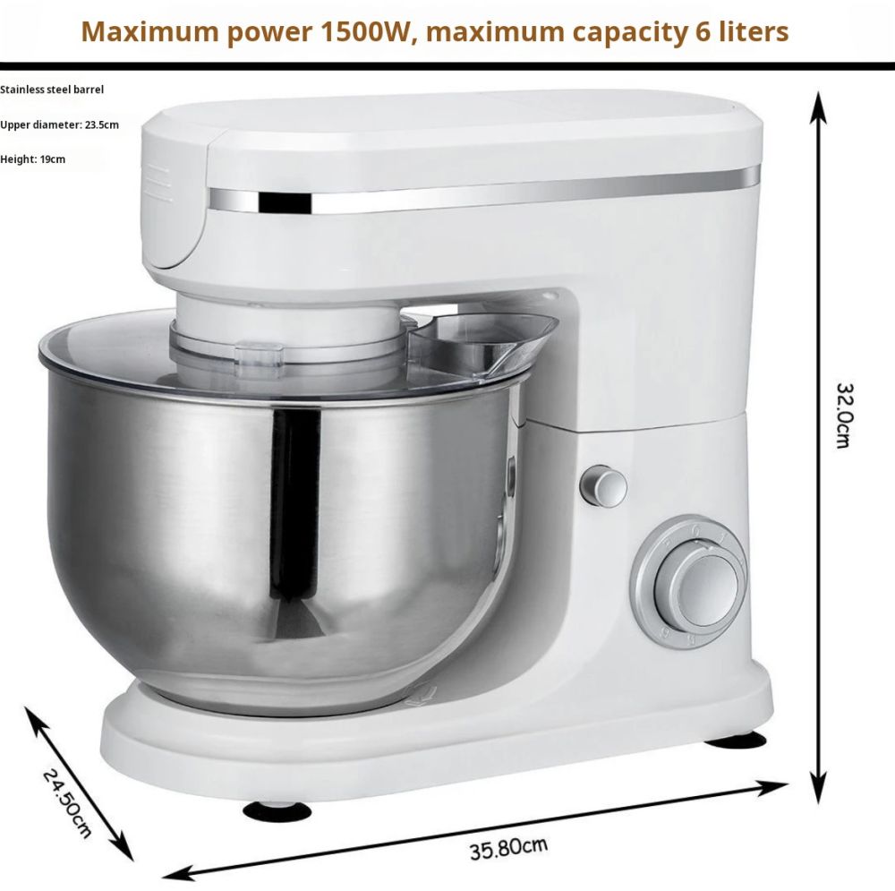 [İhracat] Ev kullanımı için 8 litrelik çok fonksiyonlu şef makinesi, hamur karıştırıcı, yoğurma makinesi, blender, yumurta beyazı çırpıcı, kıyma makinesi