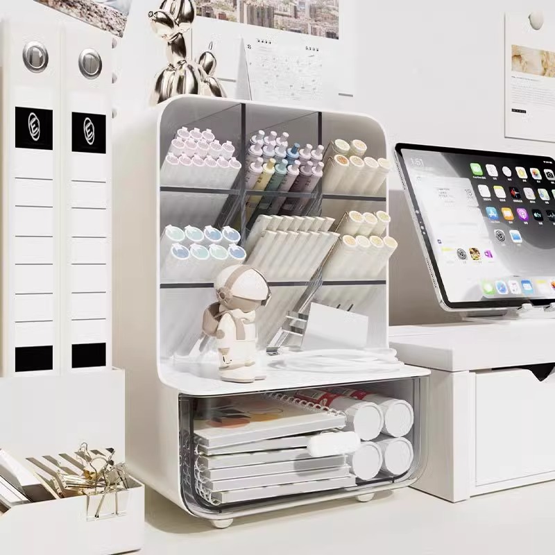 Acrylic Desktop Storage Box with Drawer