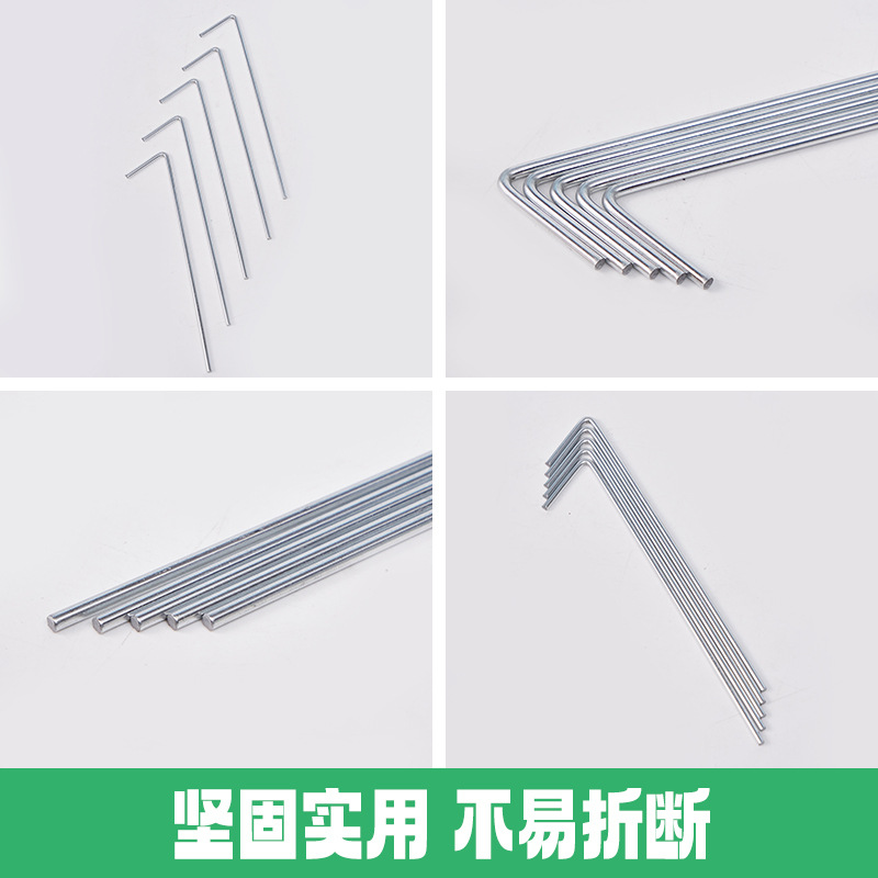 Type 7 Galvanized Ground Pegs for Weed Control Fabric and Outdoor Use