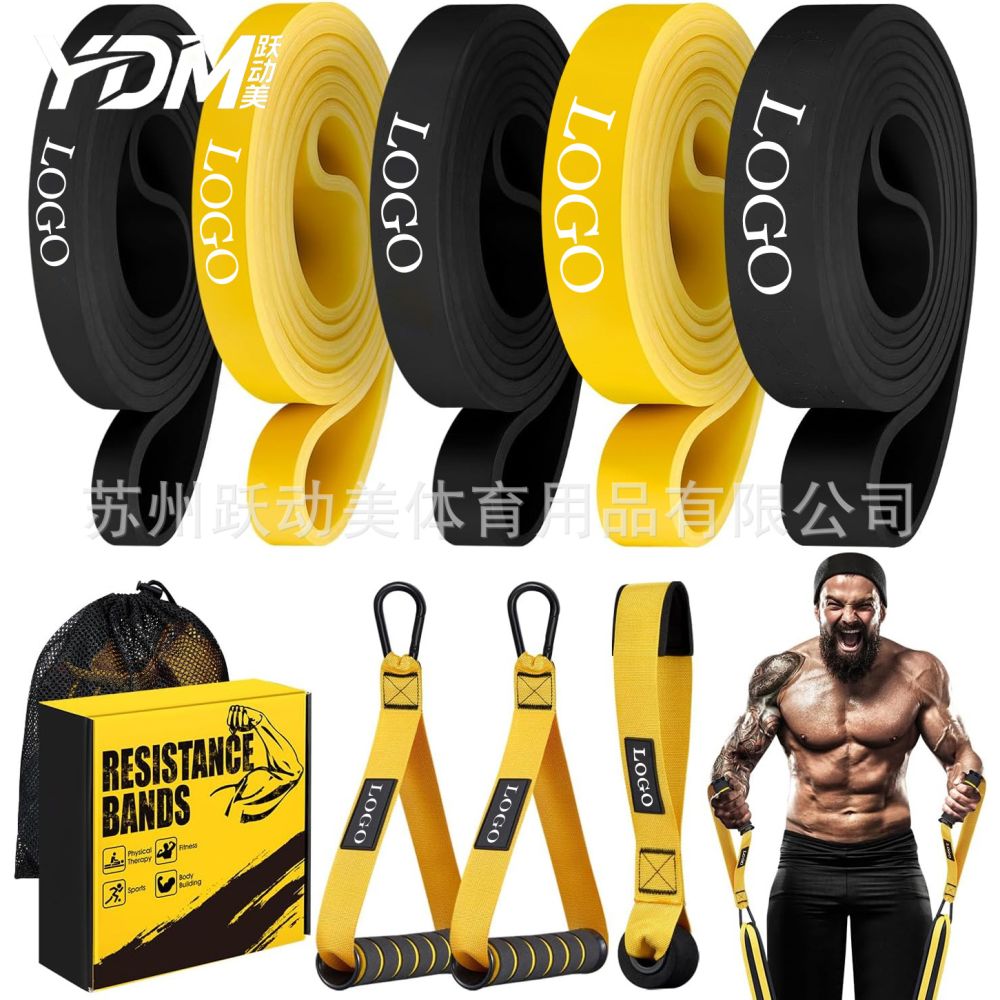 Fitness Dirençli Bant Egzersiz Lastiği Kuvvet Antrenmanı Çekme Bant Erkek Kadın Çekiliş Yardımcı Bant Yoga Elastik İp Halka