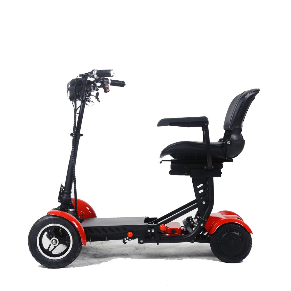 Katlanabilir Elektrikli Yaşlı Scooter'ı Uzun Menzilli Ev Tipi Küçük Yetişkin Dört Tekerlekli Güçlü Motorlu Akülü Araç Akıllı Konforlu