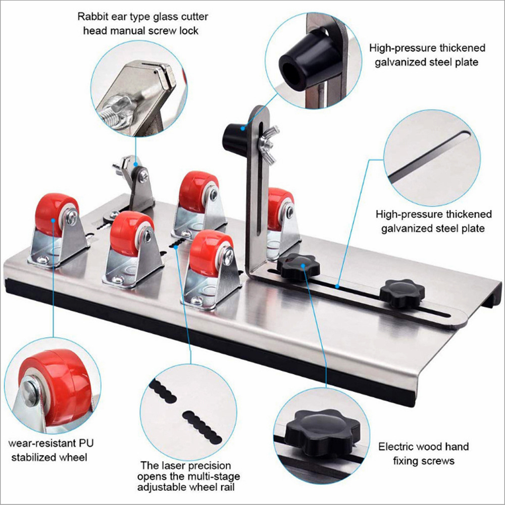 DIY Cam Şişe Kesici Paslanmaz Çelik, Cam ve Seramik Şişe Kesme Aleti