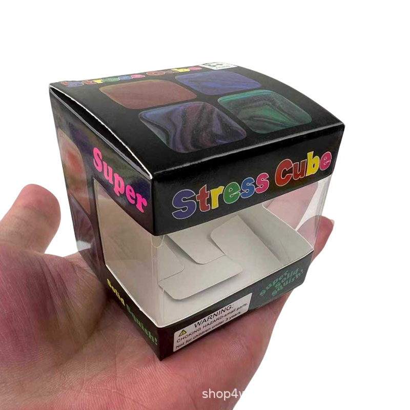 Cross-border Needoh Style Marble Ice Cube Stress Relief Fidget Toy Cube Block Maltose Squeeze Factory - 12