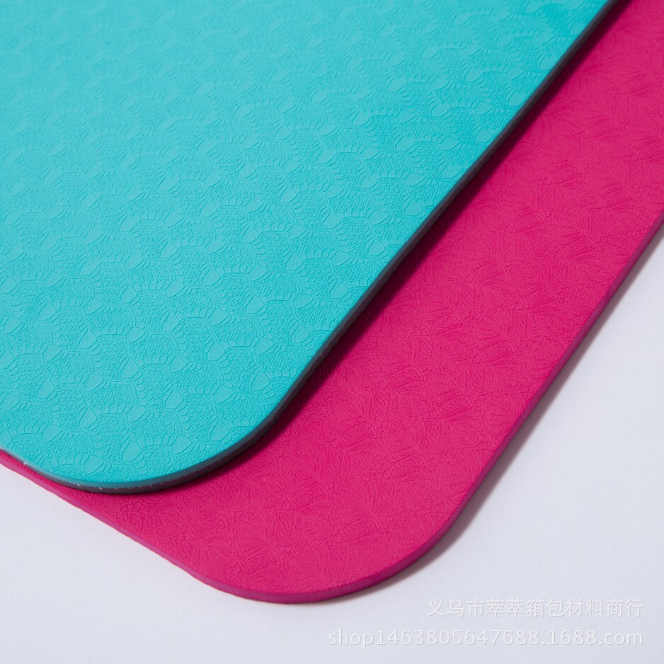 TPE-Yogamatte 6mm rutschfest und geruchlos, einfarbig - 3