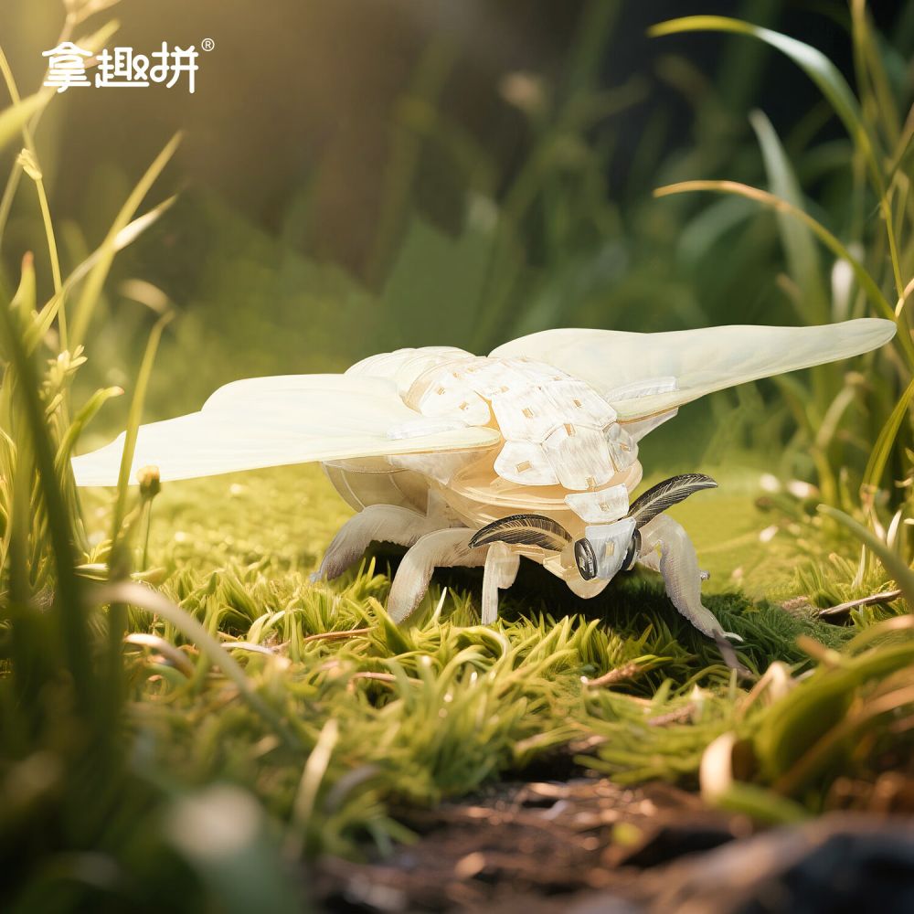 Acrylic 3D Insect Puzzle Model with Building Blocks