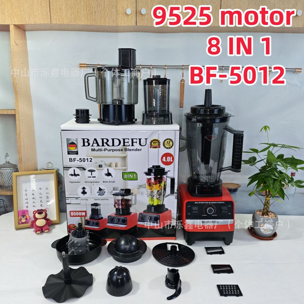 6-in-1 blender, stainless steel ice crusher - 1