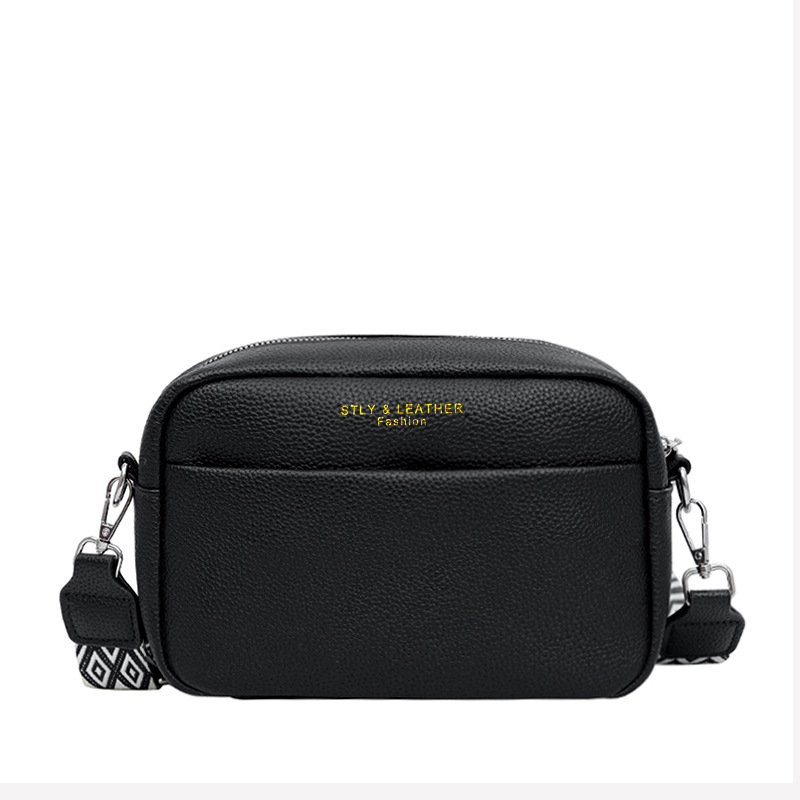 Grenzüberschreitender Außenhandel neue Damenhandtasche Damen breiter Schultergurt Mode schlichte Pendeltasche bequeme Schultertasche Crossbody-Tasche kleine quadratische Tasche