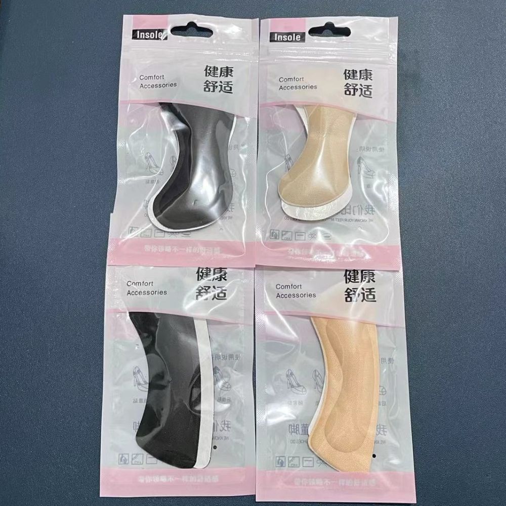 4D Thickened Anti-Wear Heel Back Stickers, Prevent Heel Slipping Shoe Heel Grip Pads for High Heels, Half-Size Adjustment Cushion, Invisible Anti-Slip Gadget