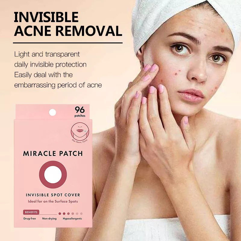 跨境亚马逊MIRACLE PATCH 水杨酸水胶体痘痘痘痘贴日用夜用