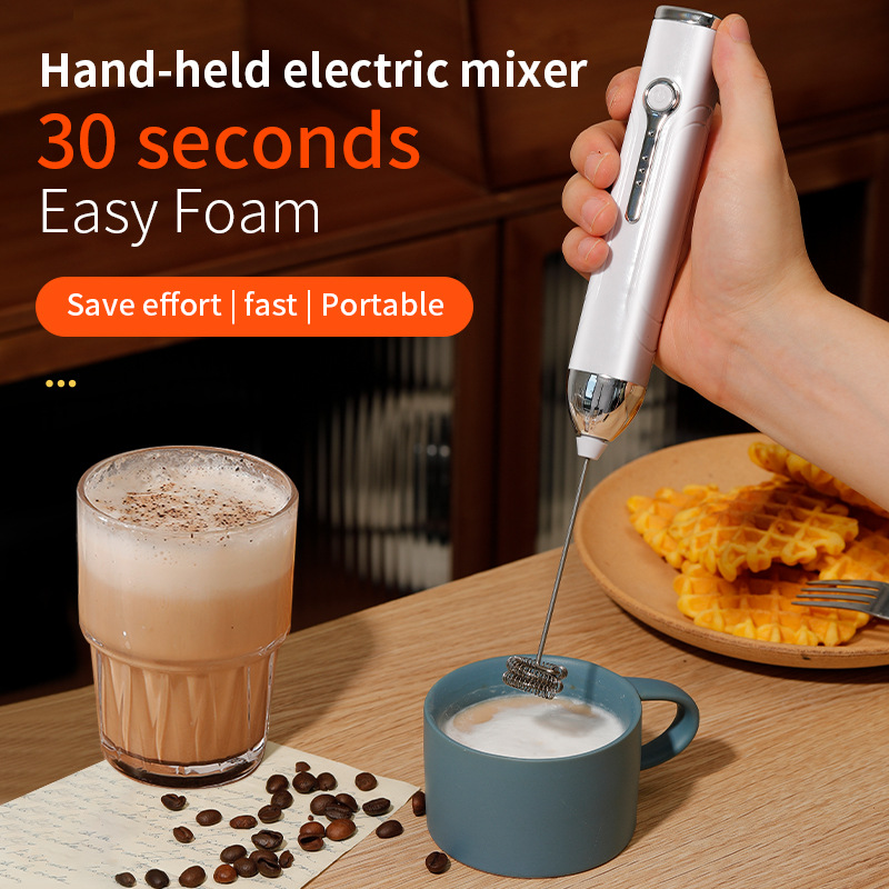 Cross-border bestselling electric egg beater milk frother coffee foamer whisk milk mixer cordless egg beater