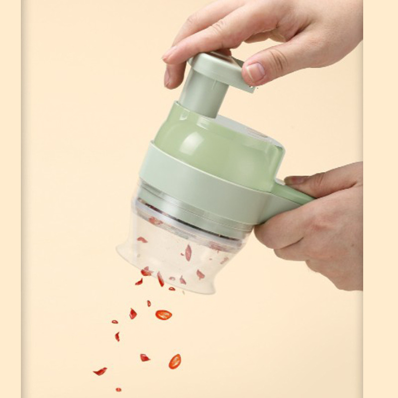 Gatling vegetable cutter new multifunctional home slicing tool storm electric garlic press hand-type kitchen robot. - 5
