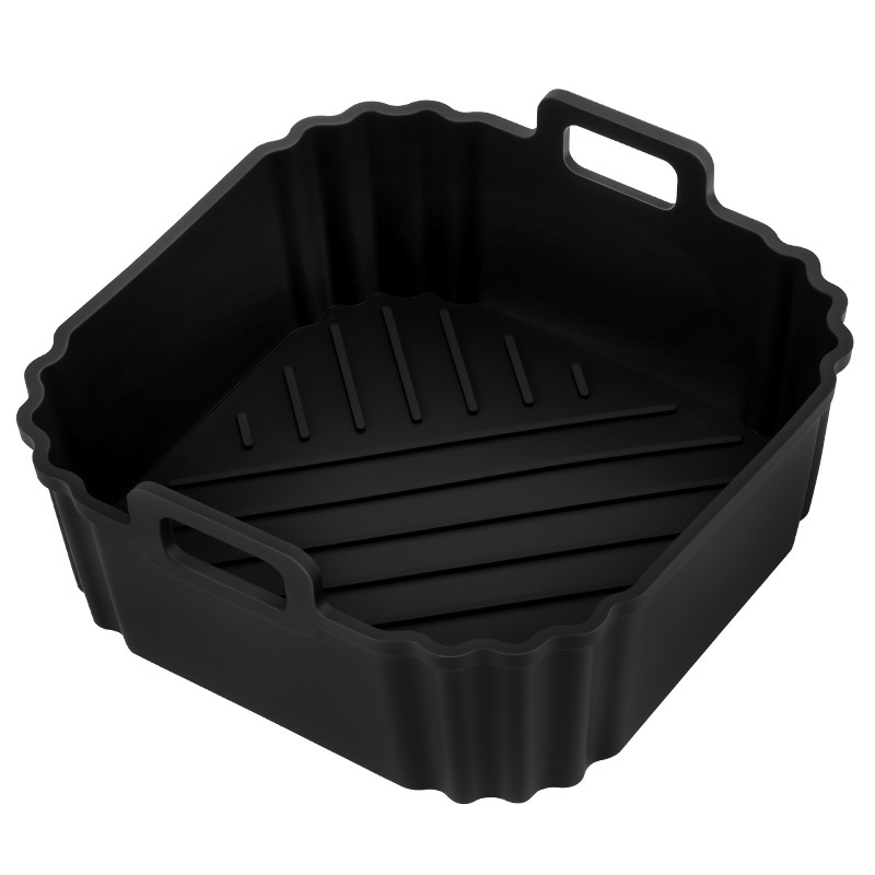 Grenzüberschreitende Luftfritteuse-Kochschale Airfryersiliconepo Luftfritteuse-Silikonschale Silikon-Friteuse-Unterlage - 5
