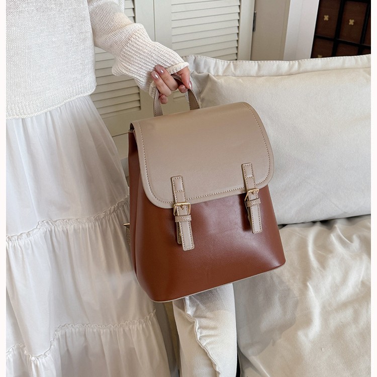 Damenrucksack modisch klein elegant Pendler Rucksack großes Fassungsvermögen mehrere Taschen Alltag vielseitig Doppeltragegurt