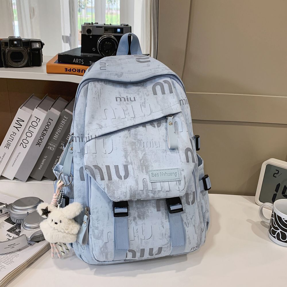 Lightweight Fashionable New Model Backpack 2026 Large Capacity Graffiti Student Backpack Casual Trendy Daily Commute School Bag - 1
