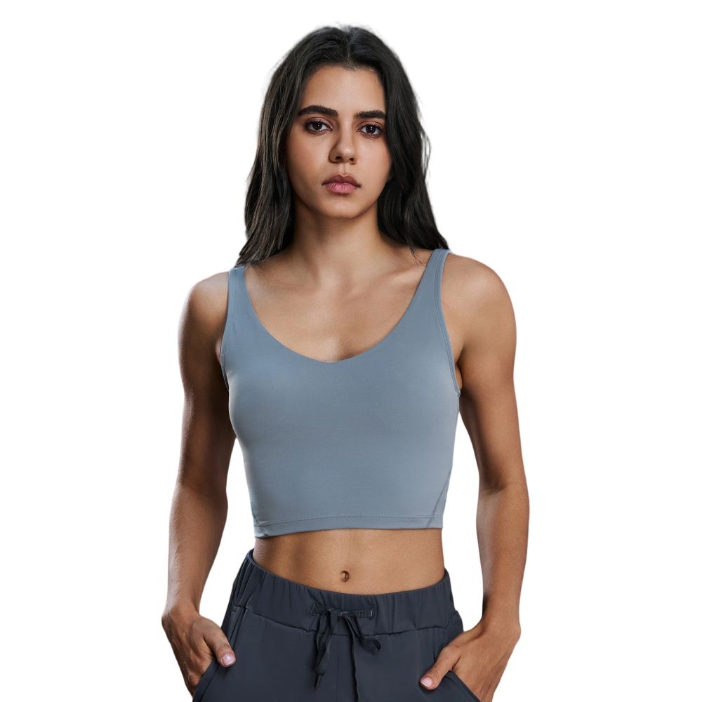 Open Back Women's Sports Bra, Yoga Running Fitness Tank Top S2054
