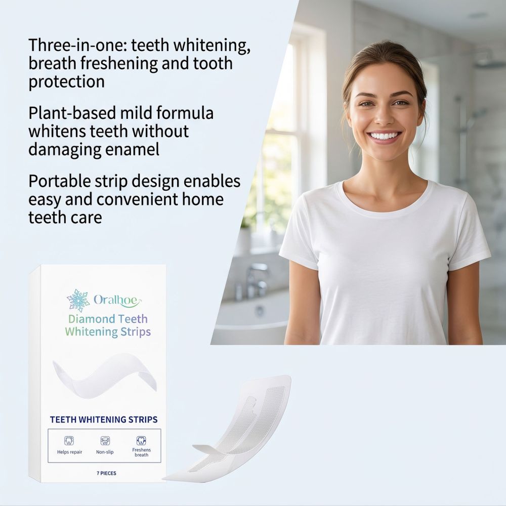 Oralhoe Brightening Tooth Strips, Enamel Protection