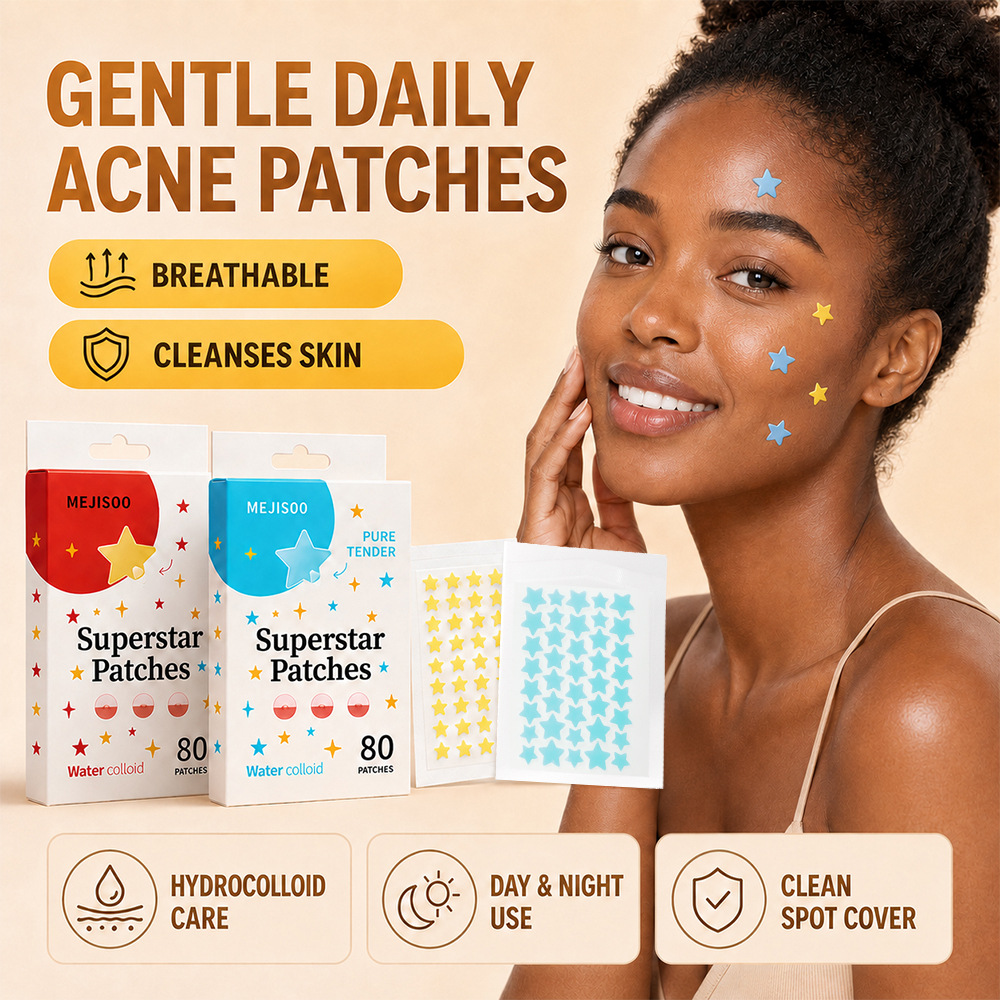 跨境现货彩色星星痘痘贴水胶体保湿遮瑕祛痘贴Acne Patch