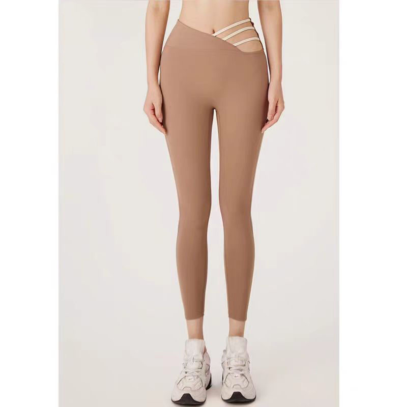 Women's Sports Yoga Pants, Quick-Dry Nylon Fabric, Slimming Cut