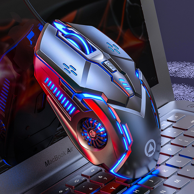 Silver Eagle G5 Sessiz Kablolu Mouse, Oyun ve E-sporlar için Aydınlatmalı, Mekanik Bilgisayar Aksesuarları, Sınır Ötesi Amazon Toptan Satışı için Özel Model