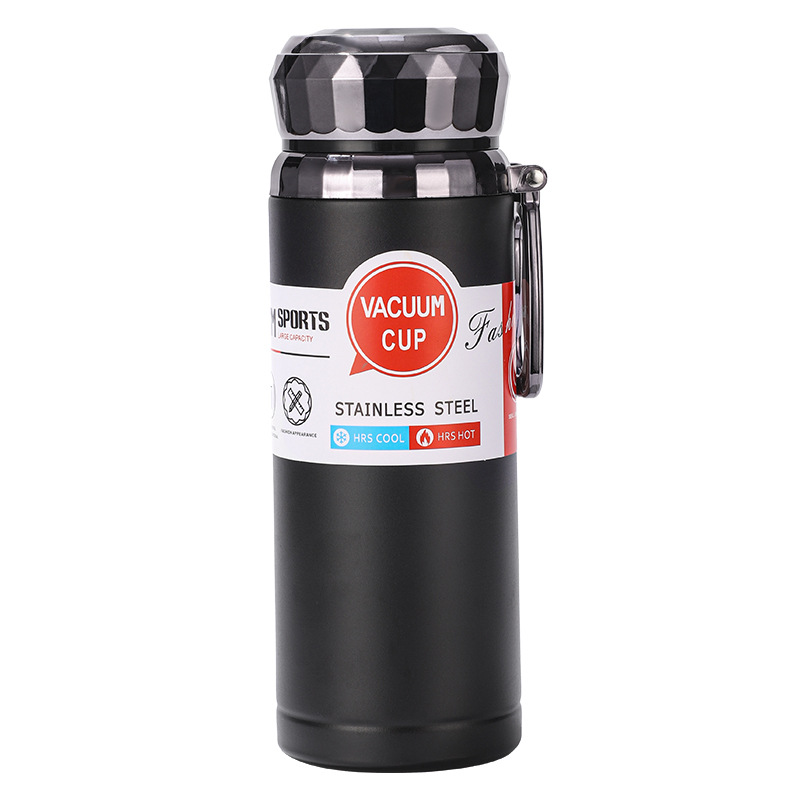 Neue Thermoskanne aus Edelstahl 316, Outdoor-Trinkbecher mit großem Fassungsvermögen, doppelwandige Vakuum-Trinkflasche mit Trageschlaufe - 6