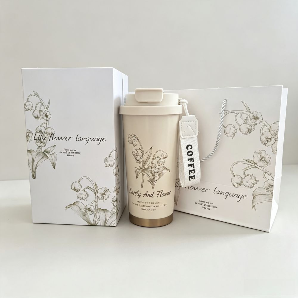Kaffeetasse 316 Edelstahl Thermosbecher Hochwertige Wasserflasche für Herren und Damen Luxusqualität Geschenkthermosbecher Custom - 11