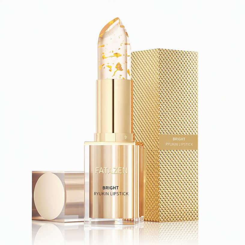 Cross-border 24K Dazzling Gold Color-Changing Lip Balm, Non-Stick Cup, Long-Lasting Color, Moisturizing Nourishing Lipstick, Amazon Bestseller