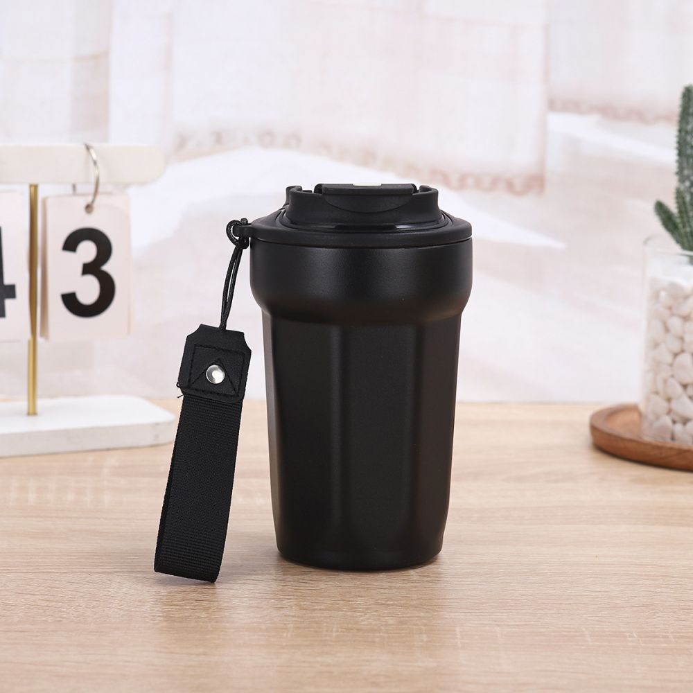 Neue sechseckige Kaffeetasse aus 316er Edelstahl mit trendigem Griff, isolierter Becher, hochwertiger Bürogeschenk-Wasserbehälter im Großhandel. - 11