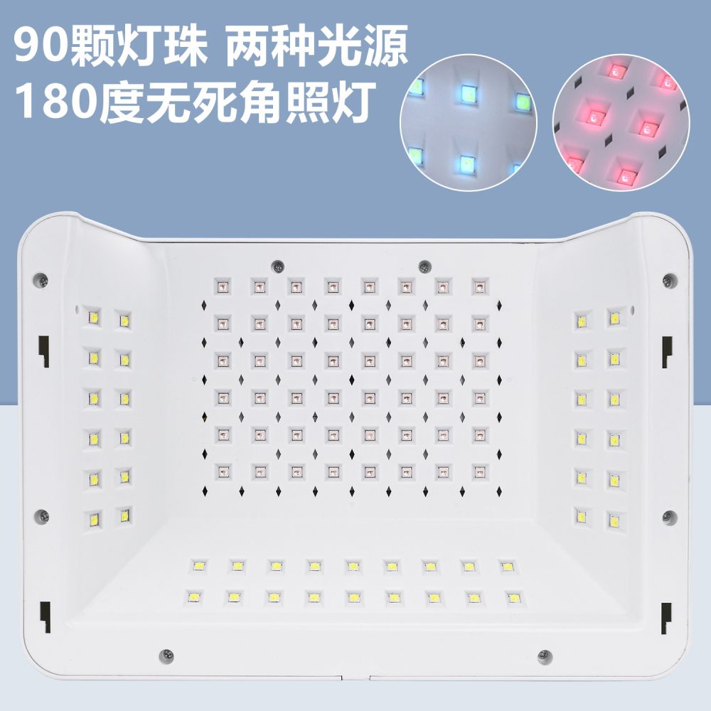 288W Dual-Hand-Maniküre-Lampe mit tragbarem Nagel-Handkissen, Fototherapie
