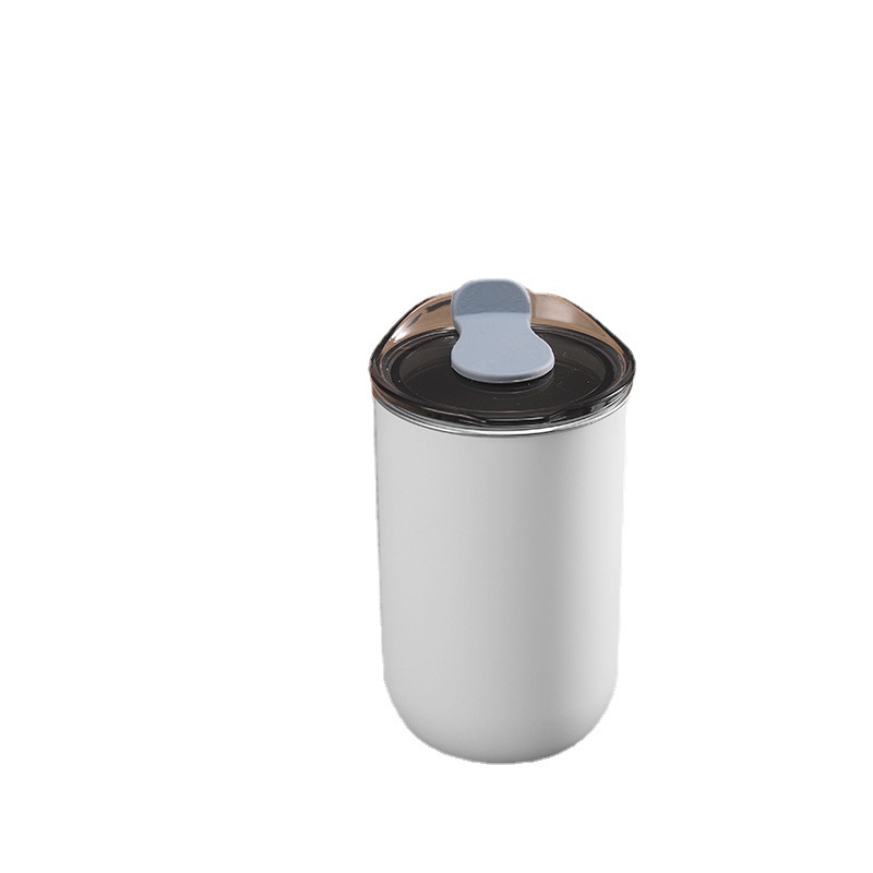 Lidded new fashion internet celebrity coffee cup, stainless steel interior, plastic exterior, mini small capacity pipette cup, home-style simple gargle storage container. - 6