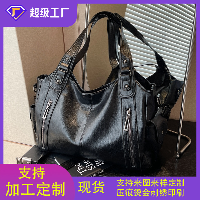 Große Damen-Tote-Bag, Achseltaschen-Stil, Pendler-Umhängetasche