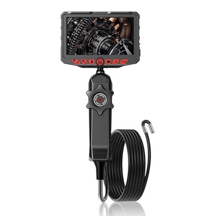 5-inch Endoscope 360° Rotatable 6mm Camera for Aviation, Marine, Automotive, Pipe and Micro-hole Inspection Wide-angle HD