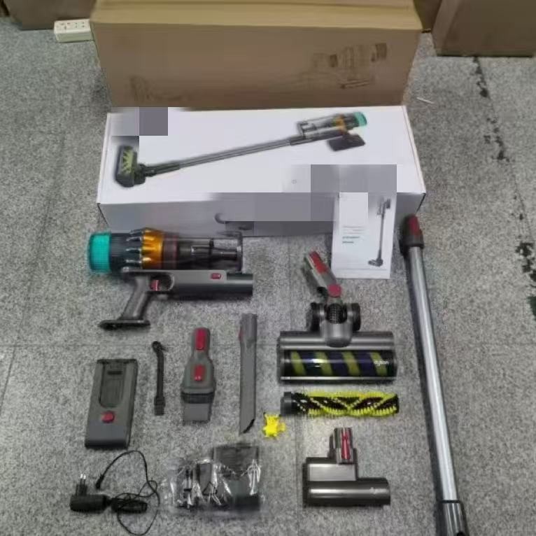 V15S Kablosuz Elektrikli Süpürge, Gül Altın, LED Zemin Emiş Başlığı