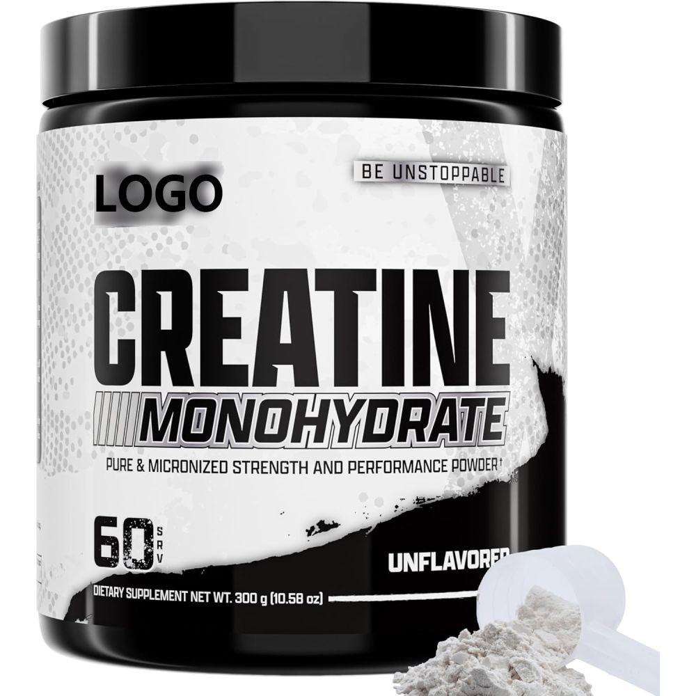 Creatine Monohydrate Powder, Unflavored, OEM Private Label