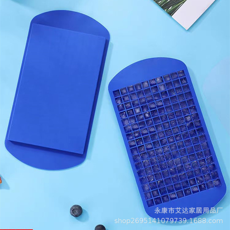 Mini Eiswürfel Eiswürfelform kreative Eisbox zerkleinerte Eiswürfelform 160 Gitter Silikon-Eiswürfelform transparent kleine zerkleinerte Eiswürfel - 1