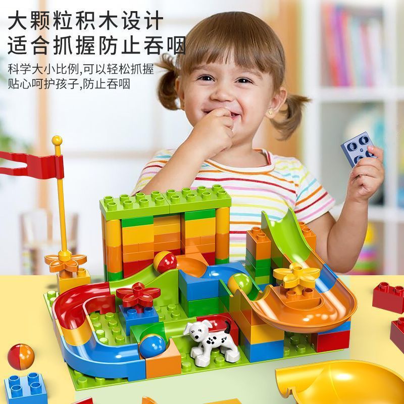 Large Marble Run Building Blocks, Educational Toy for Kids