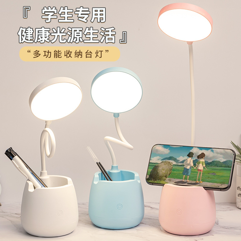 Rechargeable USB LED Eye-Care Desk Lamp for Students and Bedroom